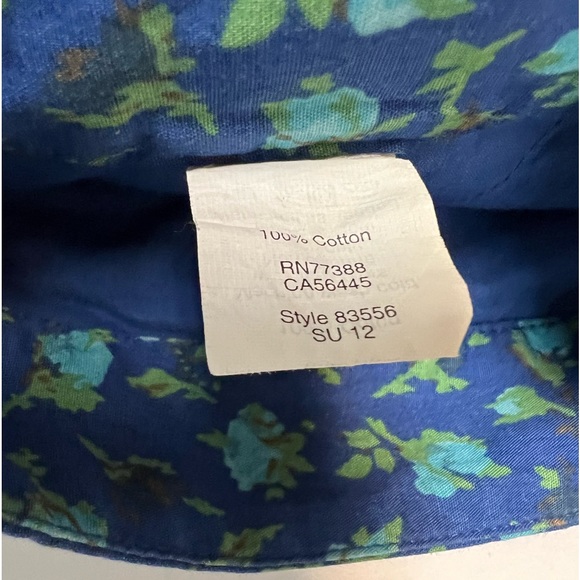 Madewell Broadway & Broome Shorts Blue Rosettes Boho Preppy Floral Inseam 3" - Picture 3 of 6